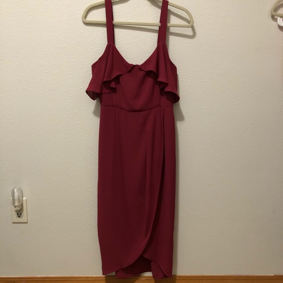 Cooper St. Capulet Drape Dress - 6 - Mulberry - Picture 2 of 8